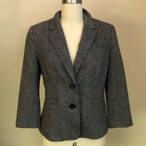 BANANA REPUBLIC Tweed 3/4 sleeve blazer